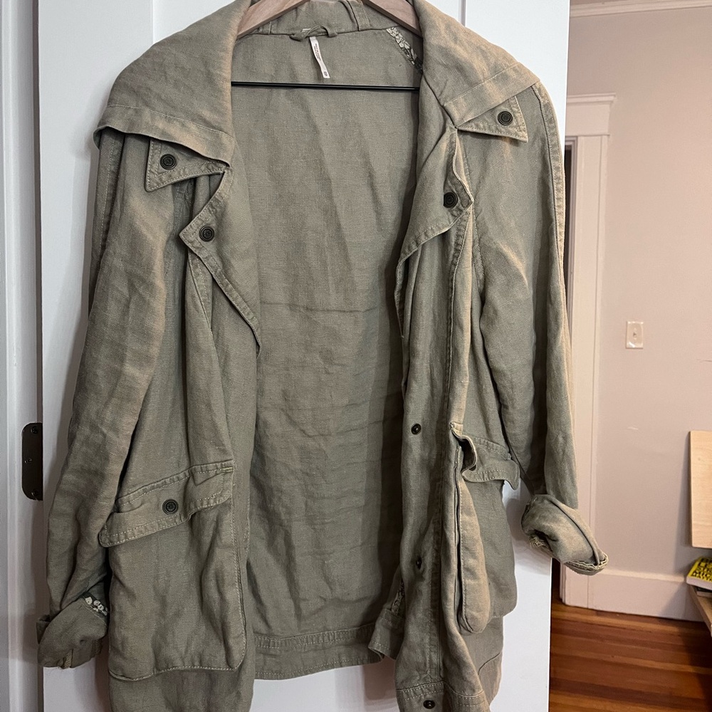 FREE PEOPLE ARMY JACKET XS